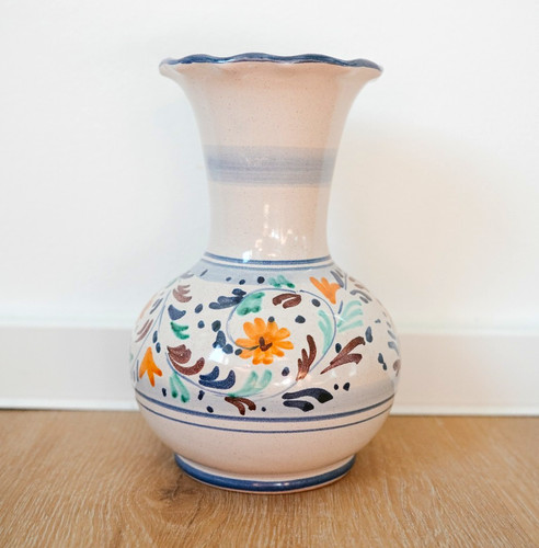 Handbemalte keramikvase - handbemalte,