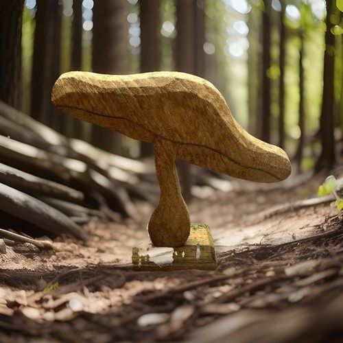 Spielzeug holz pilz - holz, skulptur