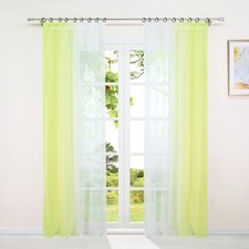 2er Gardinen Stores Voile