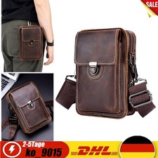 Herren Brusttasche Echt Leder