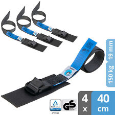 valonic HORNET 4x Spanngurte 40cm TÜV/GS mit Klemmschloss für Fahrradträger kurz