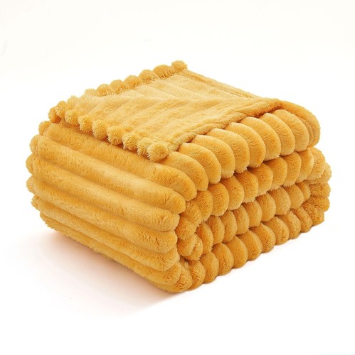 Fleece kuscheldecke orange - fleece,