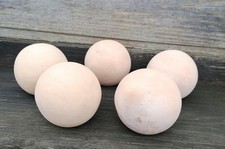 5 er Set Kugeln ø je 12 cm aus Terracotta Terrakotta Rosenkugel Deko Garten