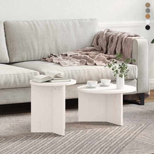 2er set couchtisch massivholz - set,