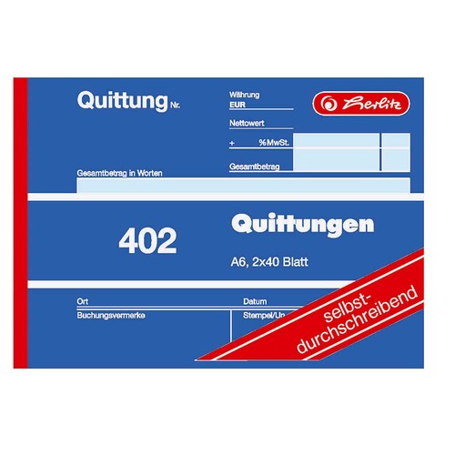 Herlitz quittungsblock - herlitz,
