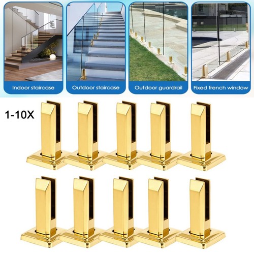 10x edelstahl glasklemme - 1-10x,