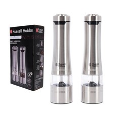 Russell Hobbs Salz und Pfeffer Mühle elektrisch 2er Set Edelstahl
