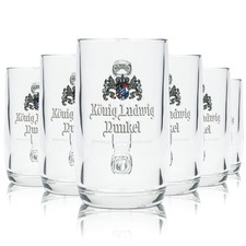 6x König Ludwig Bier Glas