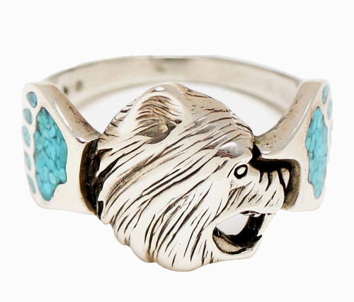 Indianerring 925 silber bär - silber,