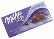 Milka Alpenmilchschokolade, 3,5-Unzen-Riegel (10er Pack)