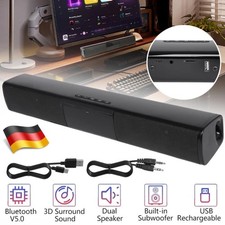 Bluetooth 5.0 TV-Soundbar-Lautsprecher Bluetooth Soundbar für TV Geräte Fernsehe