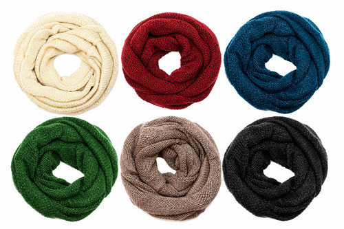 Strickschal mit glitzerfäden - strickschal,