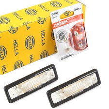 2x HELLA Kennzeichenleuchten