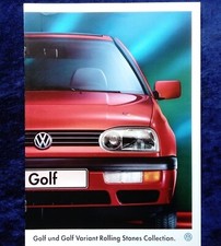 VW Golf 3 und Golf 3 Variant Rolling Stones Prospekt, 1.1996