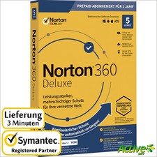 NORTON Security 2025 5 Geräte |PC,Mac,Android,iOS| Norton 360 Deluxe DE-Lizenz