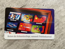 Telefonkarte 12 DM Rettet die Schmetterling, sammelt Telefonkarten  Telekom