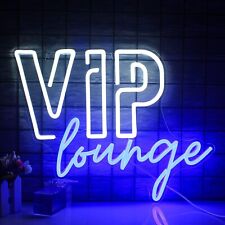 VIP Lounge Neon Schild 40x30cm Wanddeko VIP Neon Licht Bar Gebraucht Gut R2746