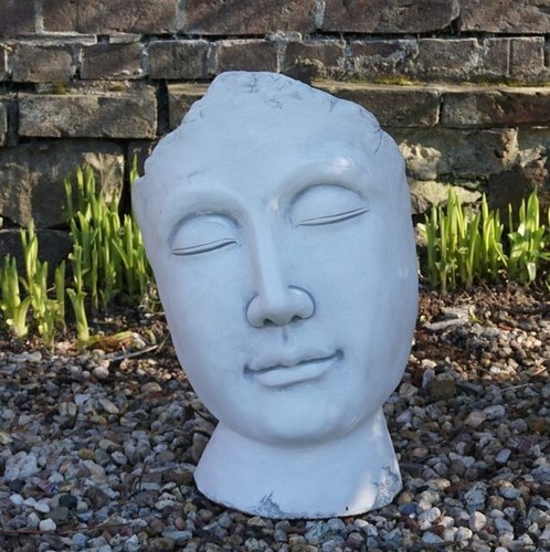 Steinfigur gesicht 60cm - gesicht,
