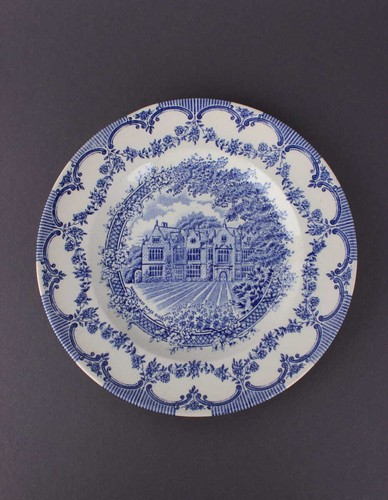English ironstone blau - ironstone, castles