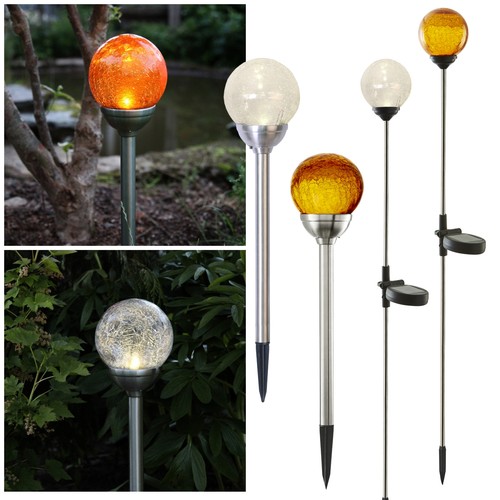 Solar gartenstecker glas - gartenstecker, glas-kugel