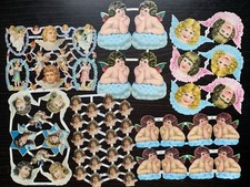 Oblaten Sammlung  58 Lackbilder  - Engel - Glanzbilder Vintage