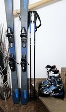 Fischer Carving Skier Set 165 cm u. Salomon Skischuhe Gr. 42 u. Skistöcke, Ski