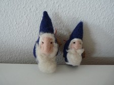 Blaue Zwergen Filzfigur Jahreszeitentisch Waldorf Handgefertigt