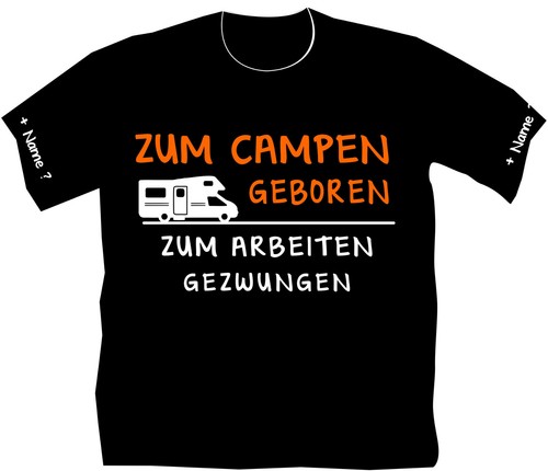 Camping shirt camper campen - t-shirt,