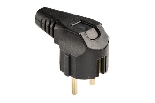 Vollgummi winkelstecker schuko - vollgummi,