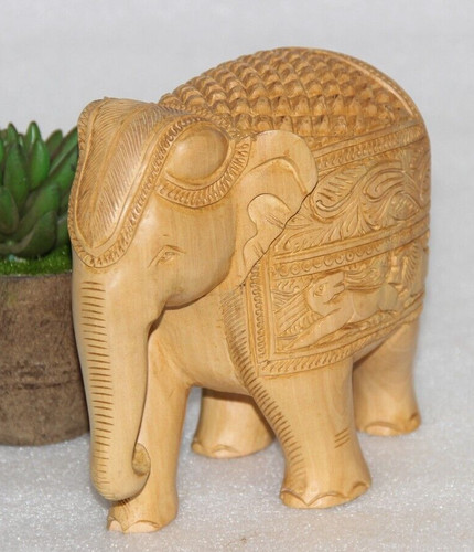 Antik holz elefant figur - antik,