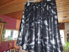 Tellerrock Pailletten Schwarz-Silber Animalprint Länge 48 cm Squaredance "S/M"