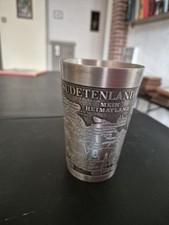 Zinnbecher Sudetenland Reinzinn