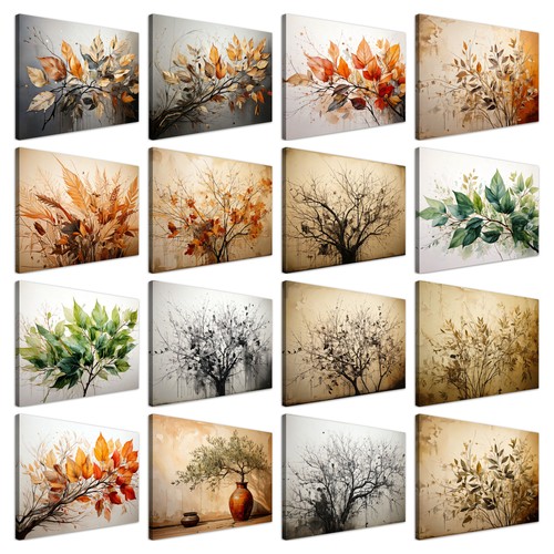 Wandbild bäume zweige natur - wandbild,