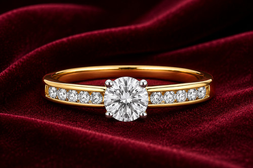 18kt gold solitär - 18kt,