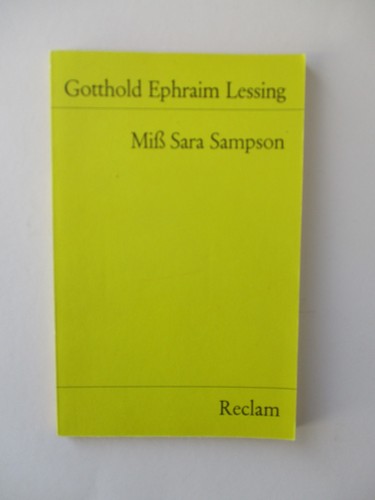 Gotthold ephraim lessing - gotthold, miß