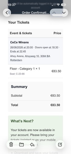 Cece winans tickets - 2,