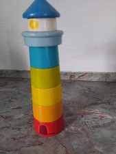 Haba Stapelturm - Leuchturm   gepflegter Zustand