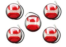 5x LED Rückleuchte Rund