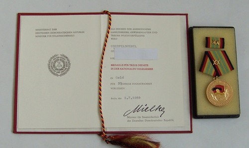 Stasi mfs mielke medaille - stasi,,