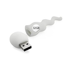 USB Stick in Sperma Optik 32GB Datenspeicher Lustiges Gadget