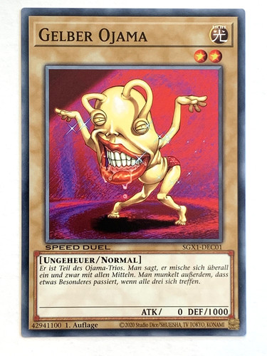 Gelber ojama - ojama,