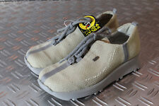 MEGA GAGA Mädchen Leder Halbschuhe Schnürer Schnürung beige-vanille grau M 34