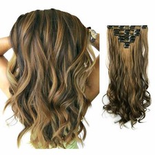 Clip in Extensions 7 Teile Set 16 Clips Haarverlängerung Clips Haarteil