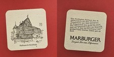 Marburger Rathaus in Kirchhain Brauerei Bierdeckel Bier