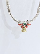Weihnachtsglocke Charm- Anhänger  S925 für Pandora Armband 