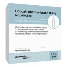 Lidocain pharmarissano 0,5% Injektionslösung Ampullen 2 ml · 10X2 ml · PZN 16815