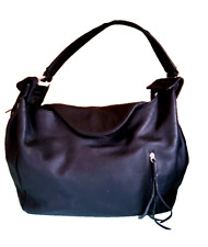 Tolle Rialto Damen Tasche Beuteltasche Leder Schwarz Groß