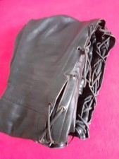 Lederhose Biker Schwarz