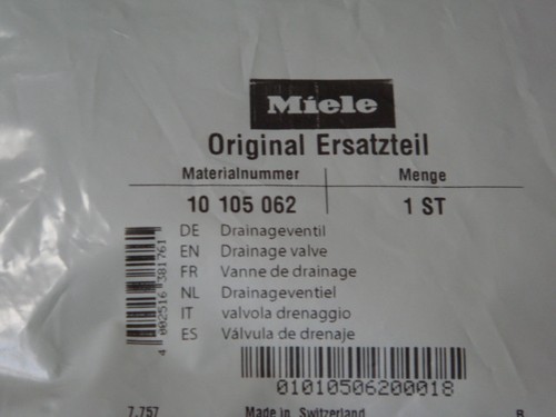 Original miele drainageventil - miele,