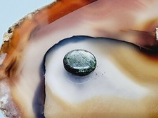 Sternsaphir oval Cabochon in schwarz ca. 11,3 x 9,0 x 5,8 mm Edelstein 7,85 ct. 